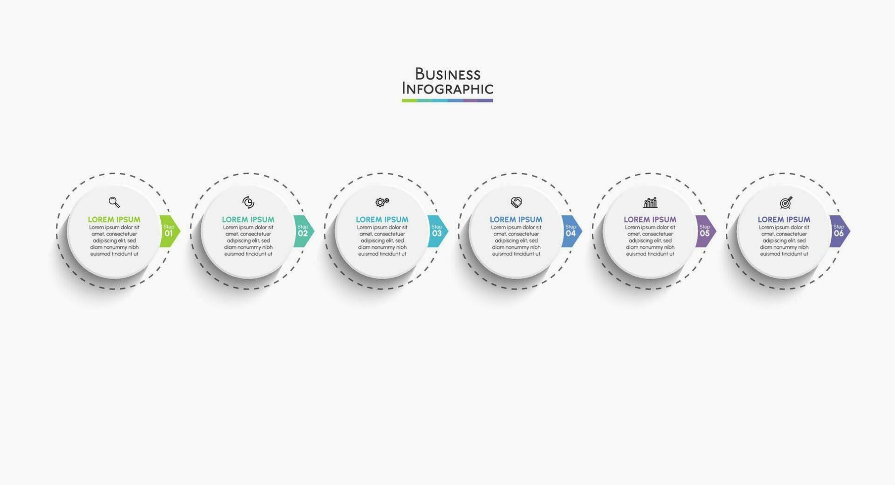 Presentation business infographic template vector
