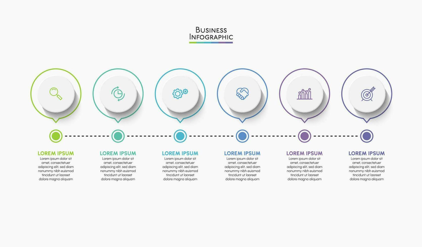 Presentation business infographic template vector