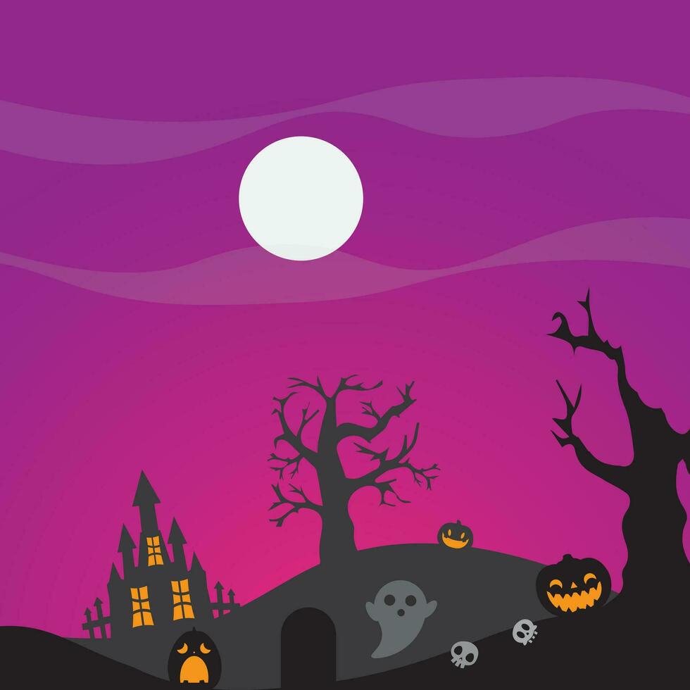 Background vector design with halloween theme