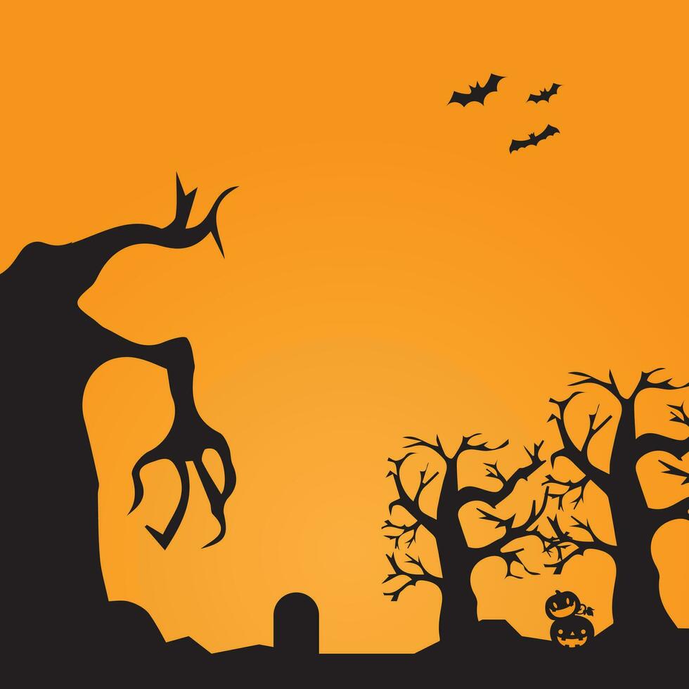 Background vector design with halloween theme