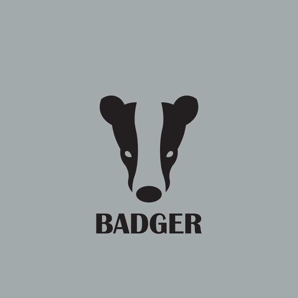 badger logo design vector