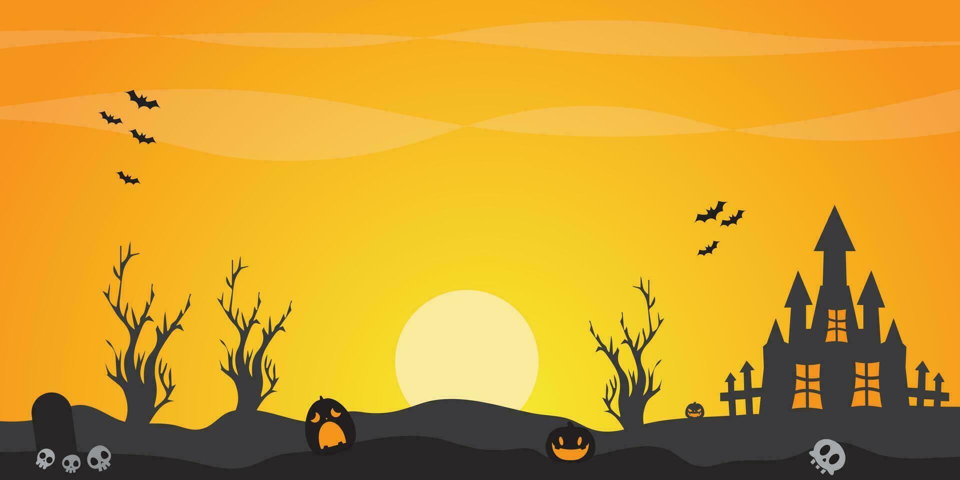 Background vector design with halloween theme