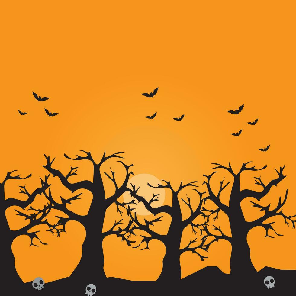 Background vector design with halloween theme