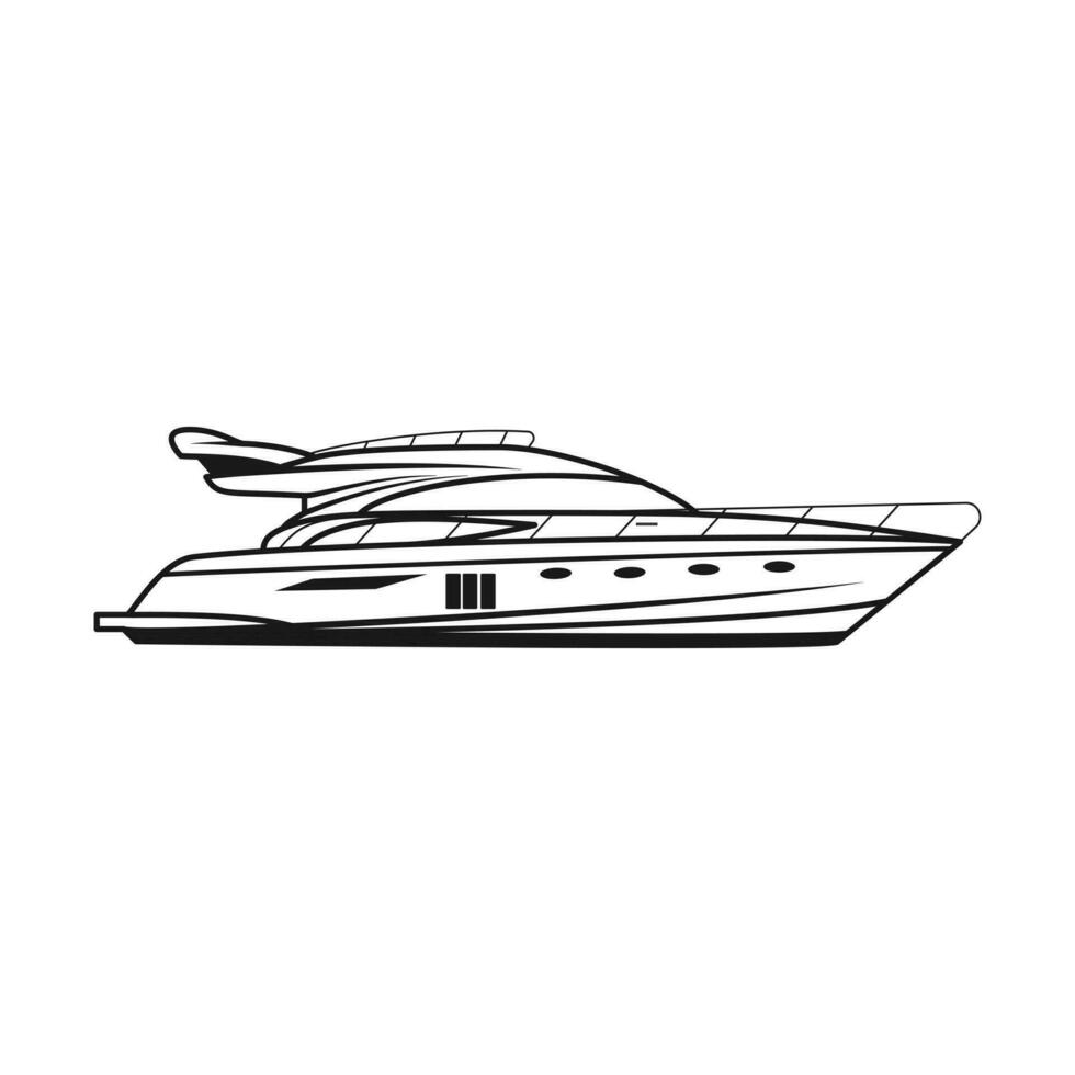 Boat vector illustration design.