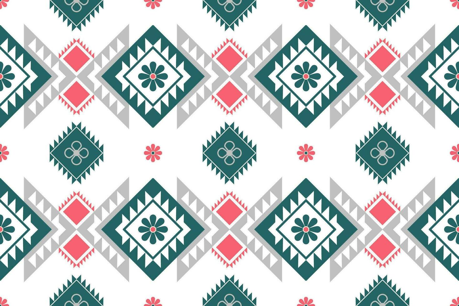 ethnic geometric seamless pattern. Geometric white background. Design for fabric, clothes, decorative paper, wrapping, textile, embroidery, illustration, vector