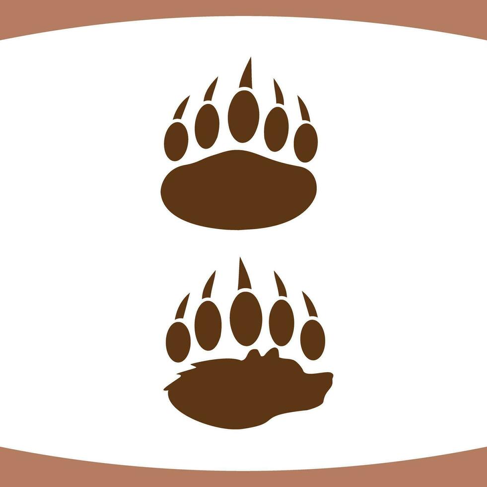 Bear Claws Modern Abstract Logo vector
