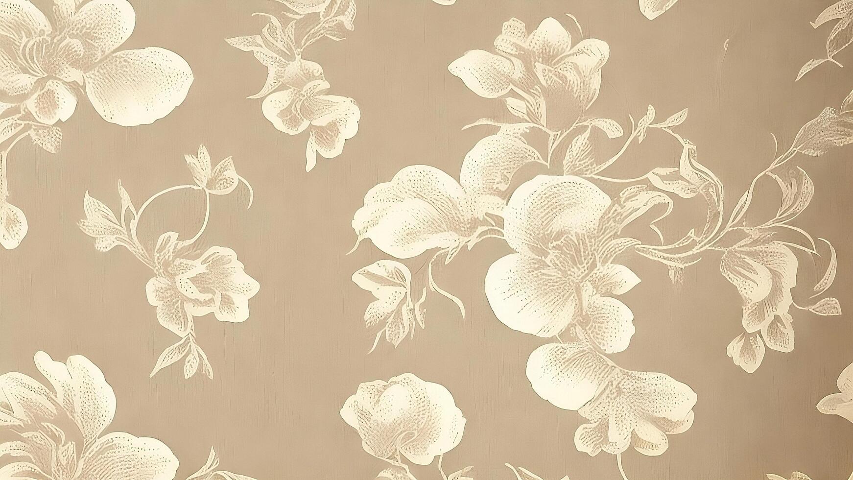 Fabric Texture Background Vintage Beige AI Generative photo