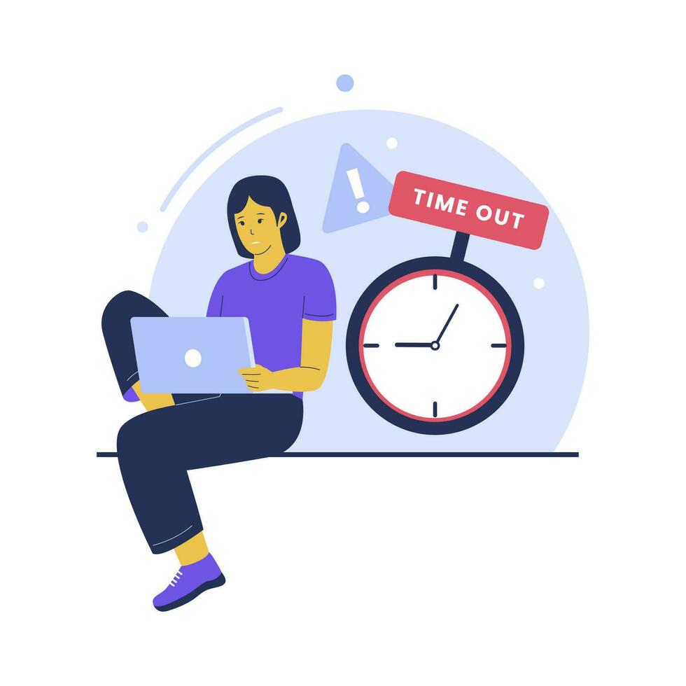 Time out concept illustration vector