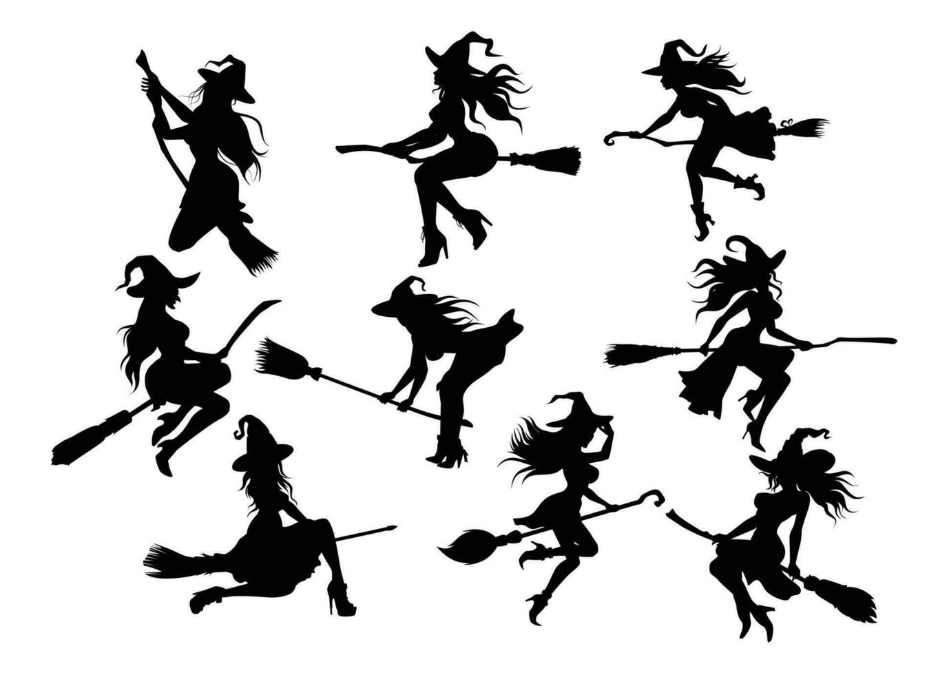 itches flying on a broomstick vector