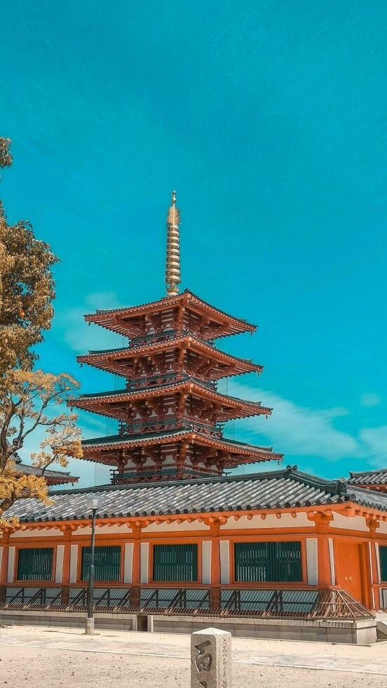 April 2019. Osaka, Japan. Cultural heritage Japanese architecture photo