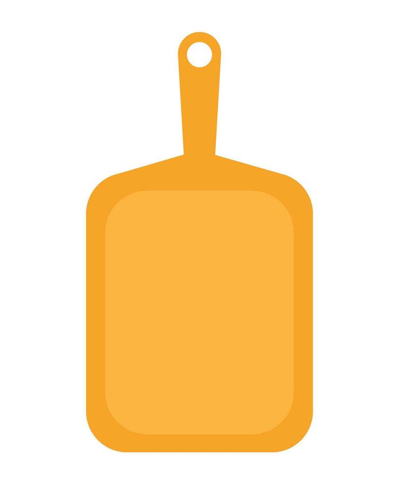 Simple kitchen cutting board in flat style. Objects Are Repainted. vector