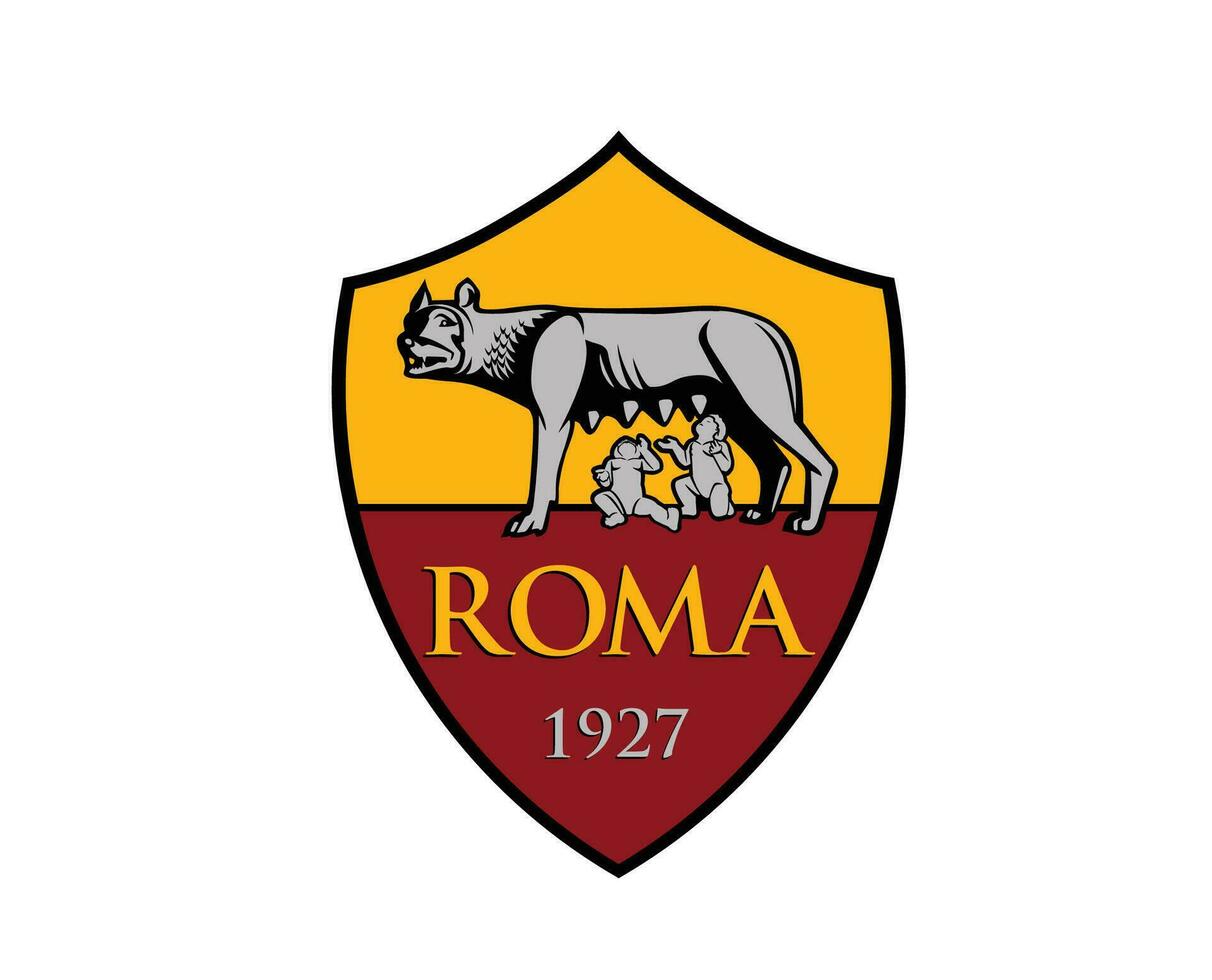 como Roma club logo símbolo serie un fútbol americano calcio Italia resumen diseño vector ilustración