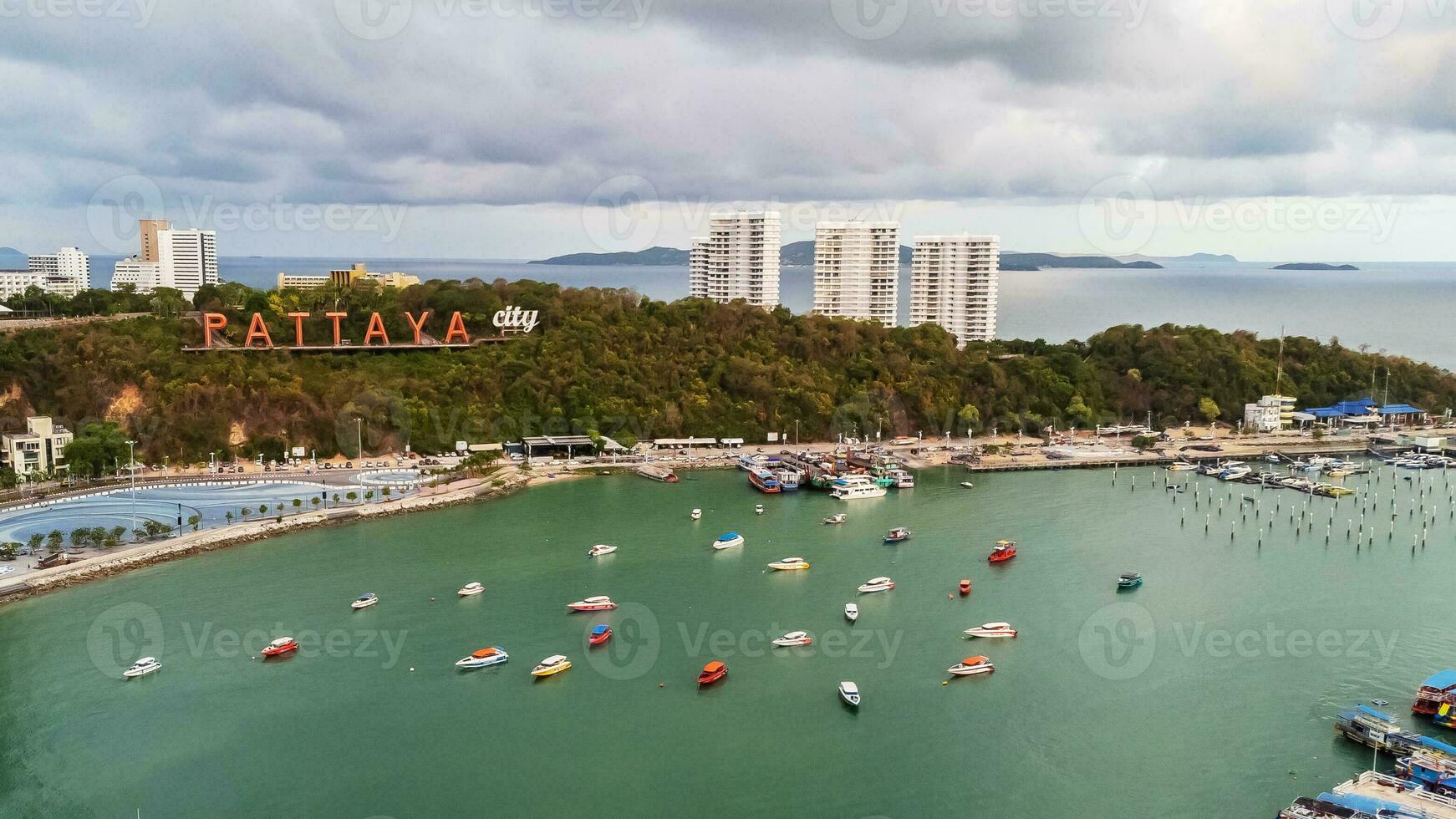 Aerial view of Pattaya , Thailand photo