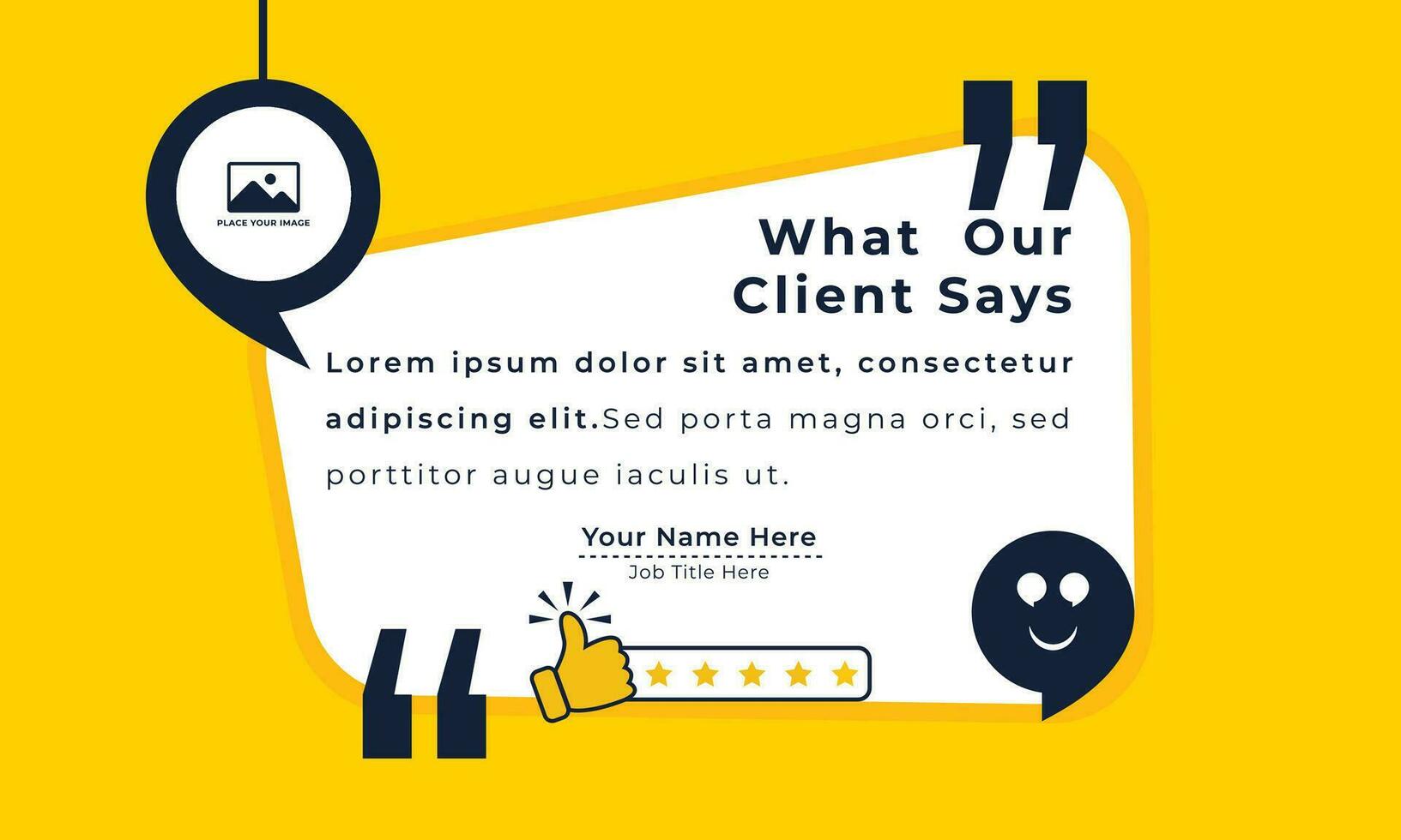 Client or customer review testimonial social media post, Customer or client service feedback review post design template vector