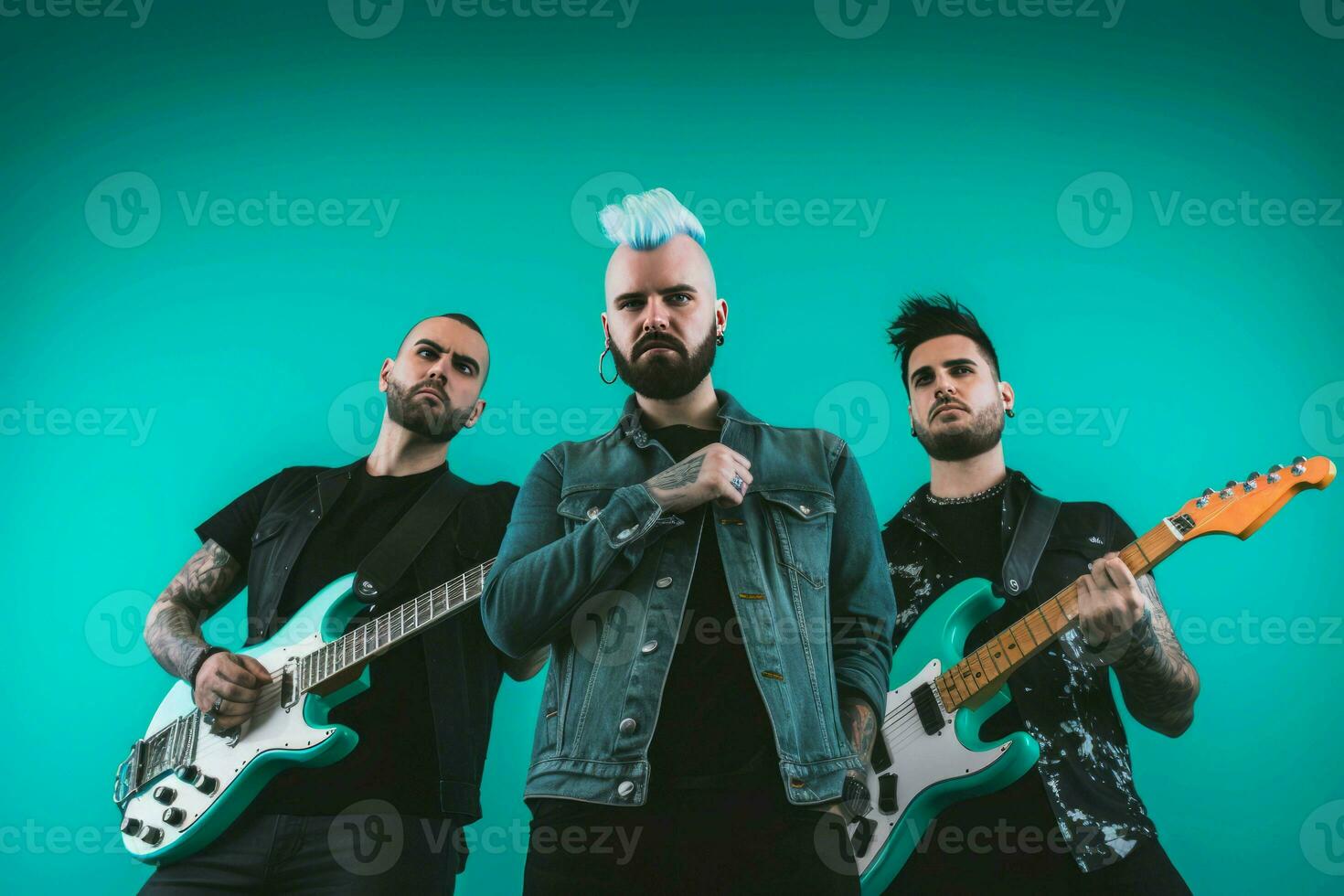Band rock punk. Generate Ai photo
