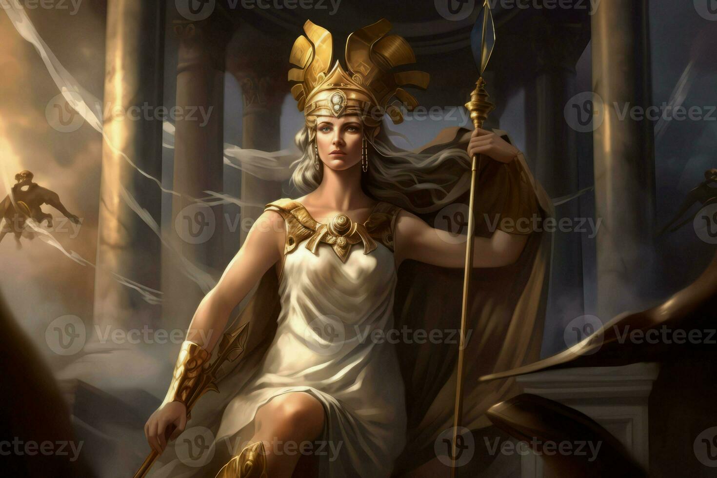 Athena wise god. Generate Ai photo