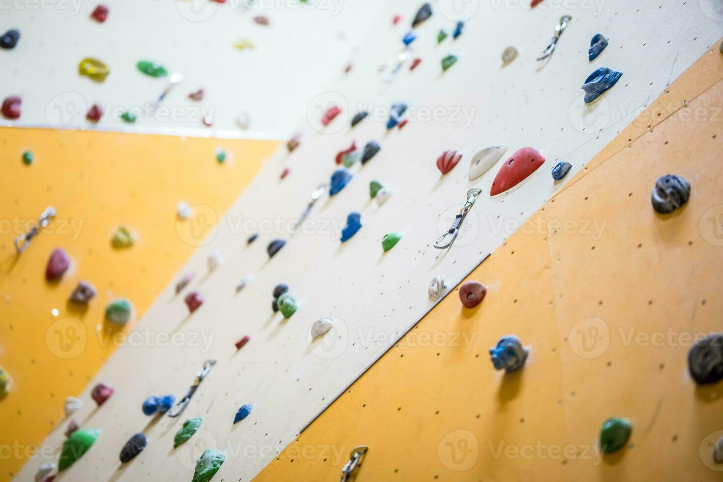 Climbing Wall. Climbing wall with colorful rocks photo