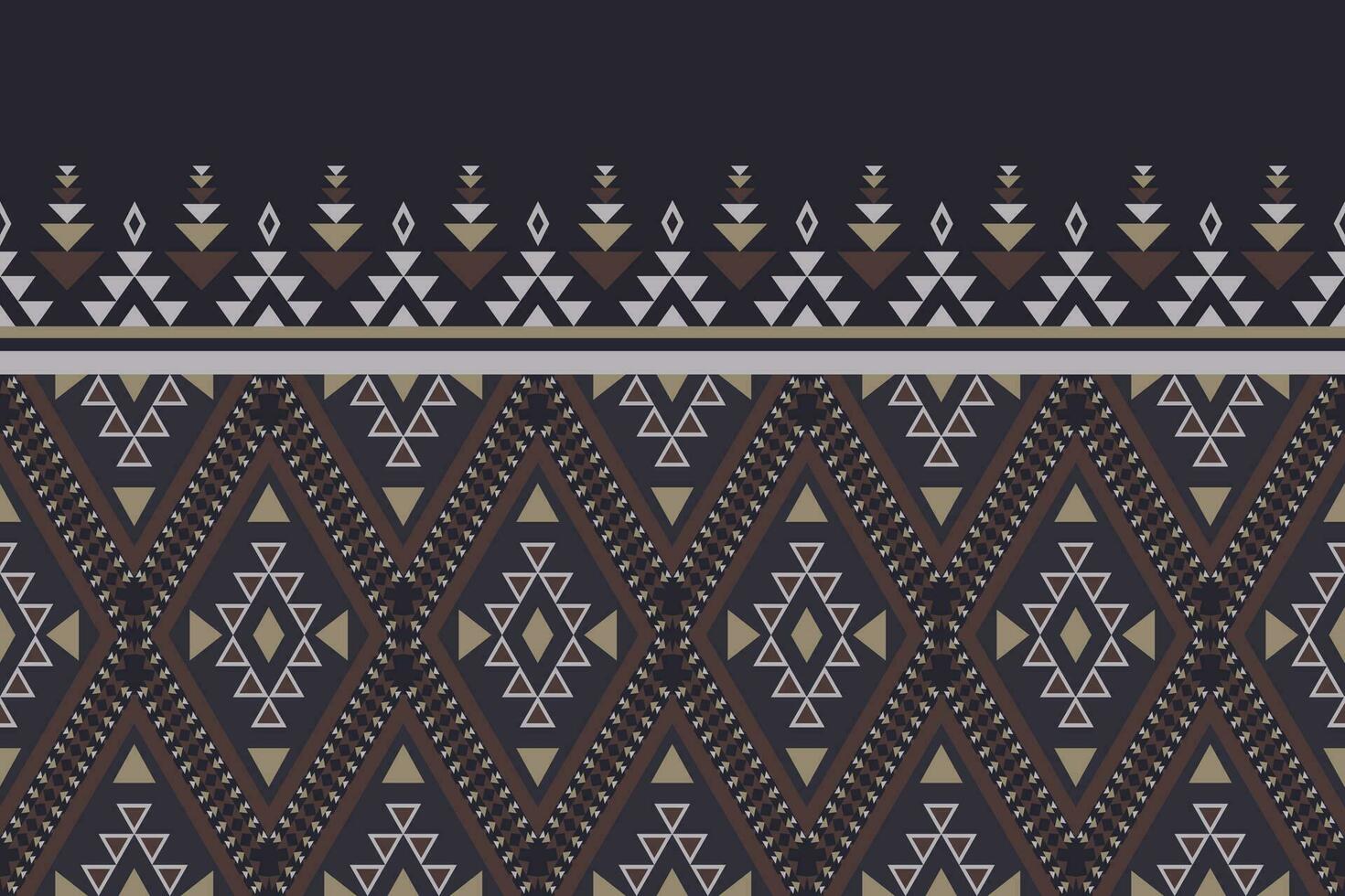 Southwest Navajo border pattern. Ethnic southwest geometric shape seamless pattern. Ethnic geometric pattern use for fabric, textile, home decoration elements, upholstery, wrapping, etc. vector