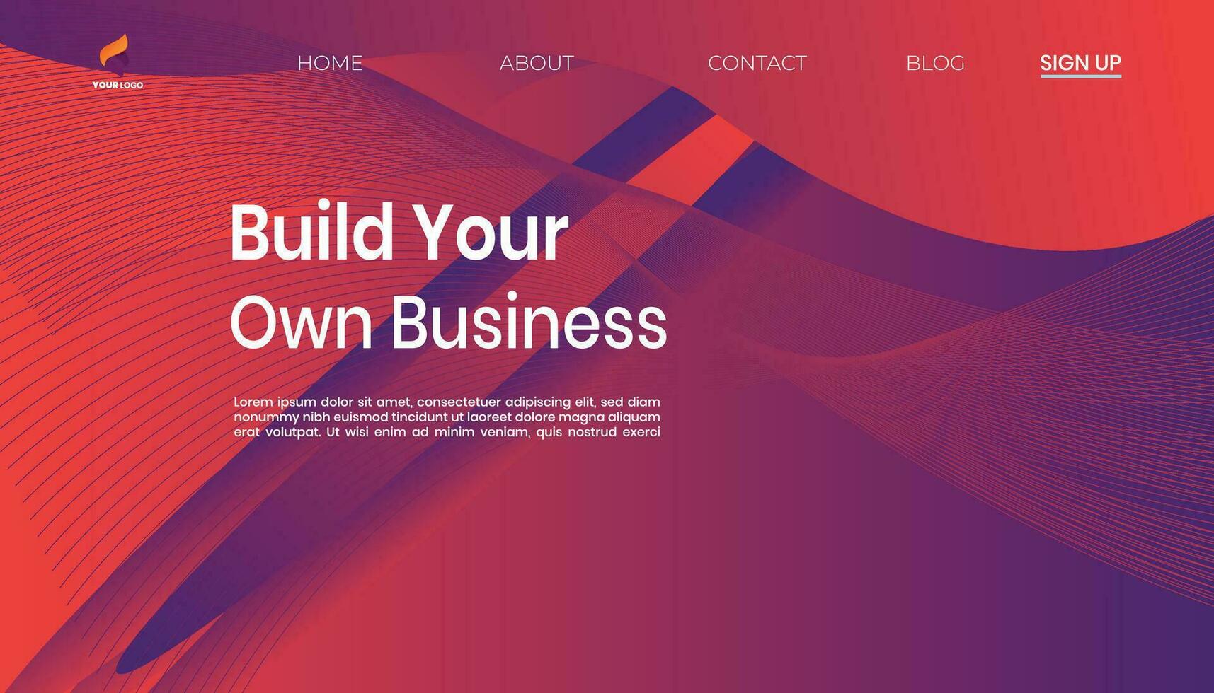 Build Your Own Business design Vector
