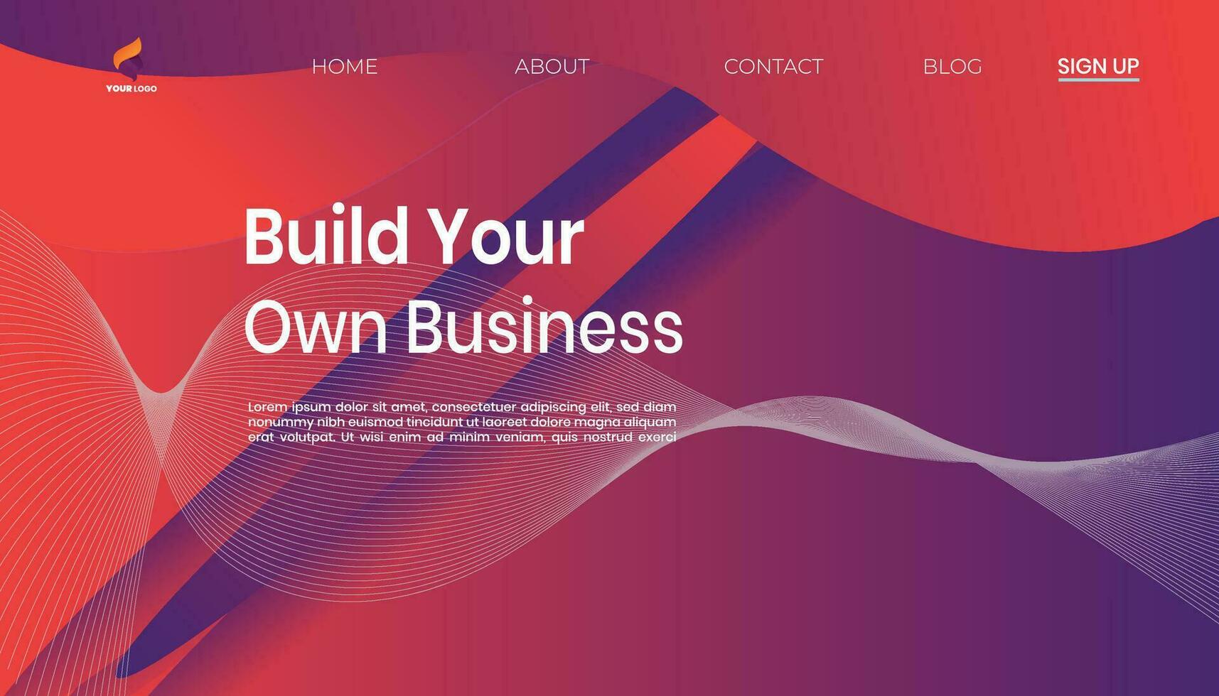 Build Your Own Business design Vector