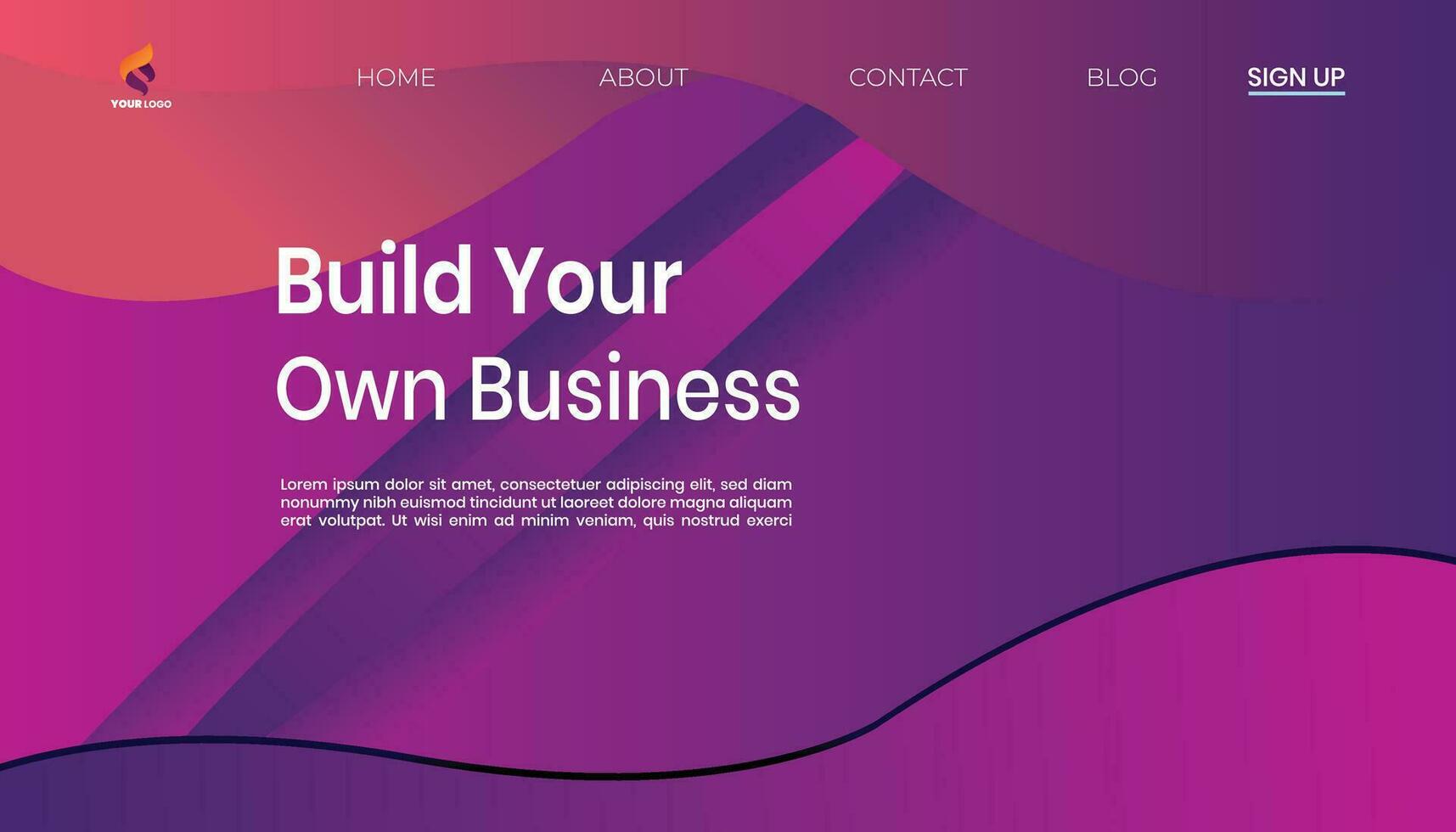 Build Your Own Business design Vector