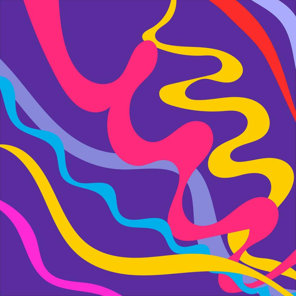 Groovy psychedelic background vector