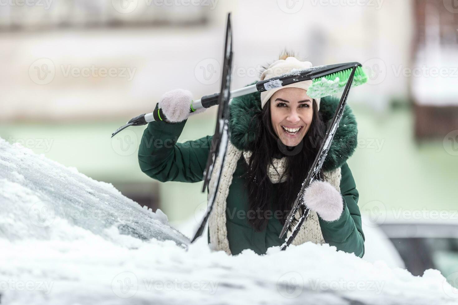 Make sure to clean wiper in winter as snow and ice accumulates on them during the winter photo