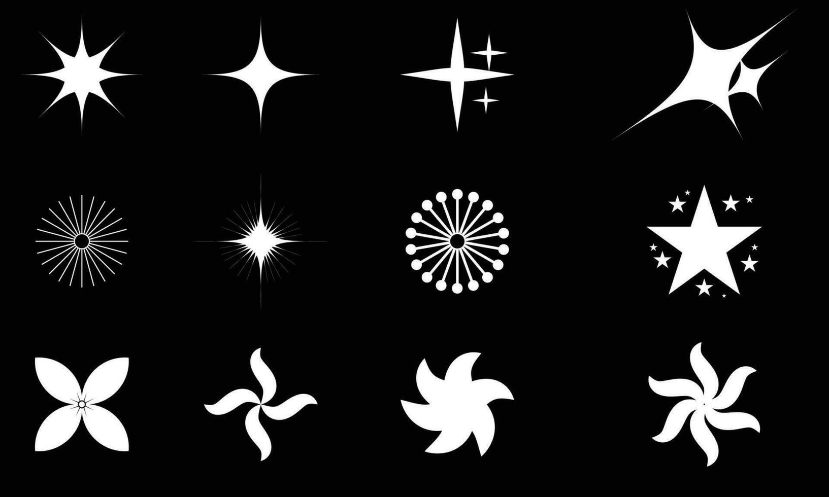 Retro Y2K elements. Universal shapes for design, projects, posters, banners. Elements collection. Retro futuristic elements for design. Collection of abstract graphic geometric shape. vector