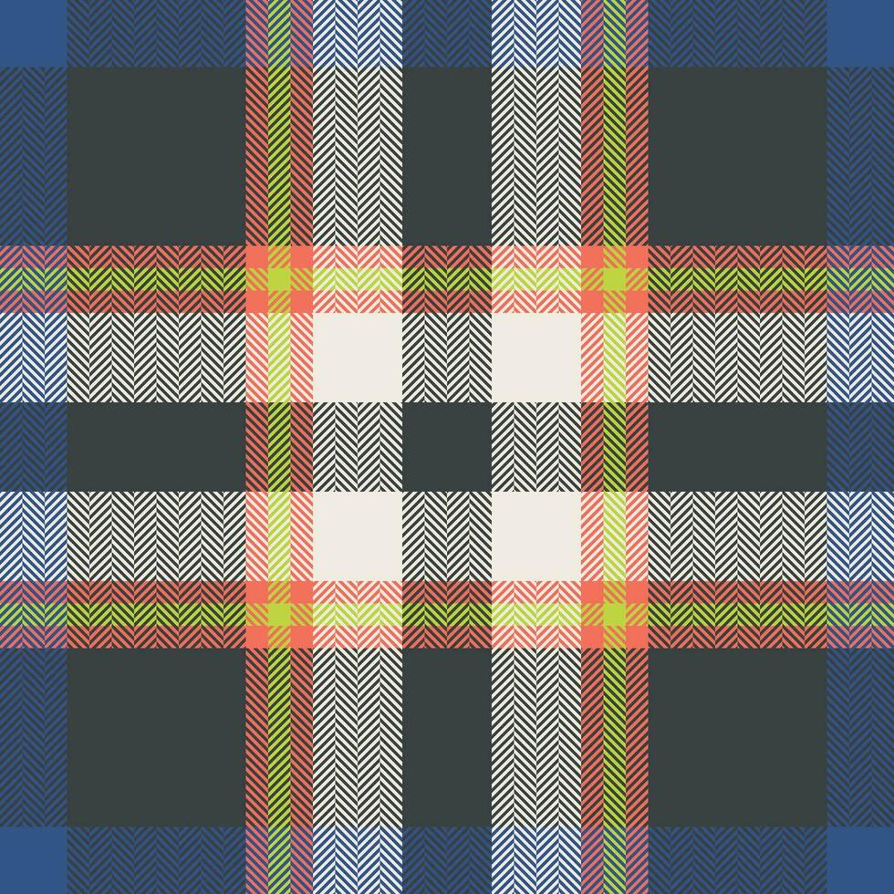 Plaid check pattern. Seamless fabric texture. Tartan textile print. vector