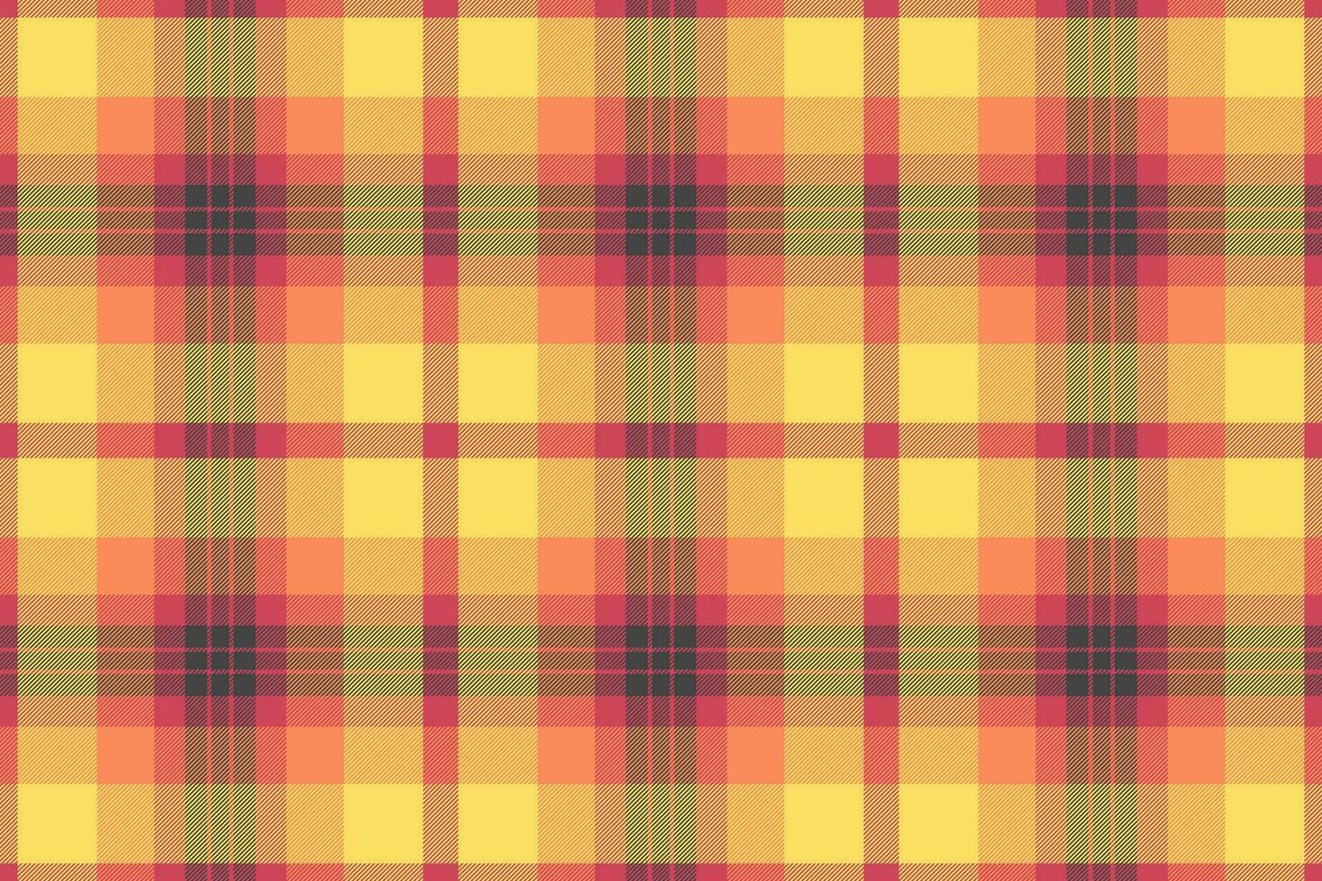 Tartan seamless fabric of vector background check with a texture pattern textile plaid.