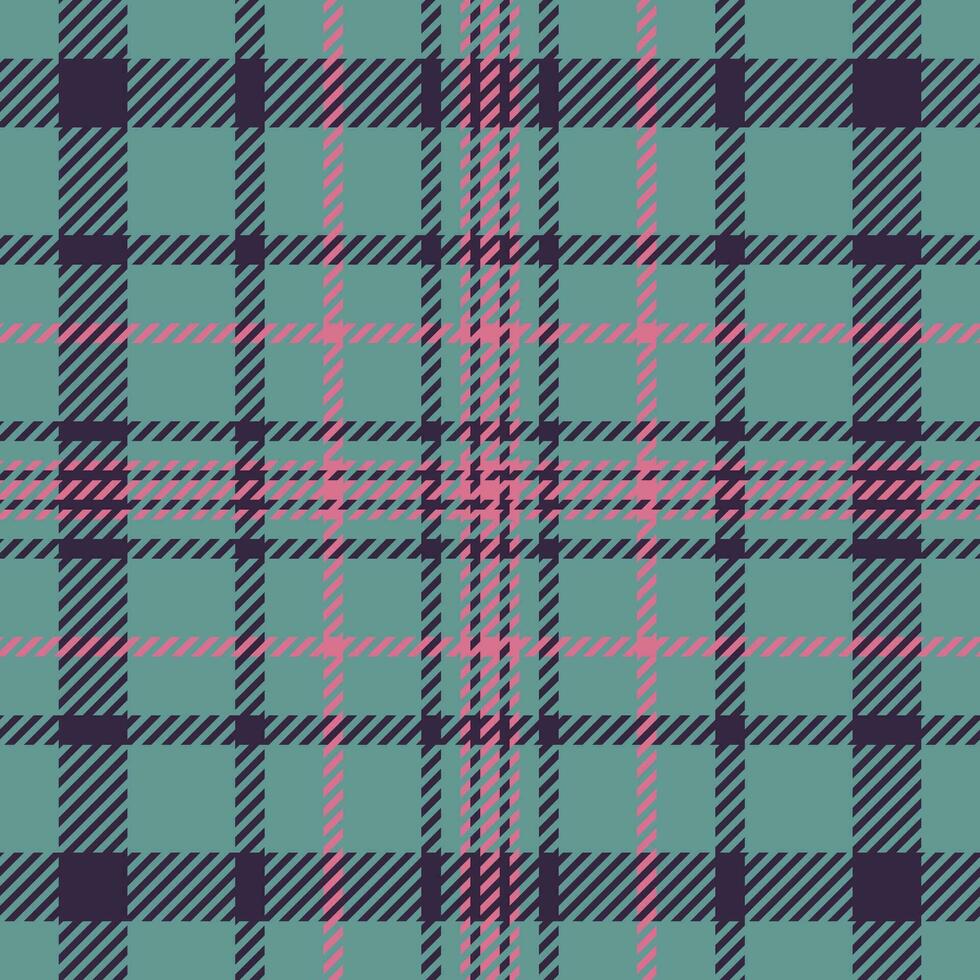 Plaid check pattern. Seamless fabric texture. Tartan textile print. vector