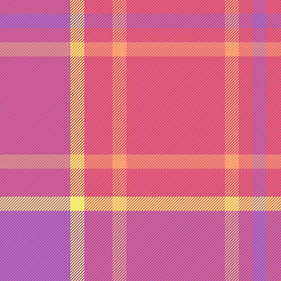 Textile tartan texture of plaid vector check with a seamless background fabric pattern.