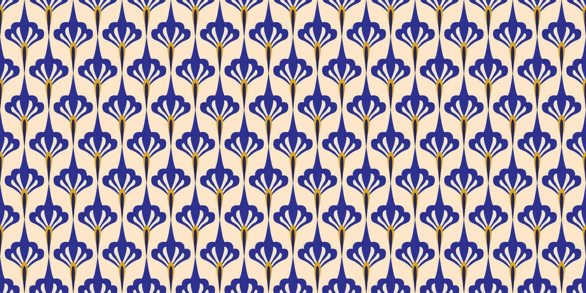 Motif ethnic handmade beautiful Ikat art. Ethnic abstract floral blue background art. folk embroidery, Peruvian, Indian, Asia, Moroccan, Turkey, and Uzbek style. Aztec geometric art ornament print. vector