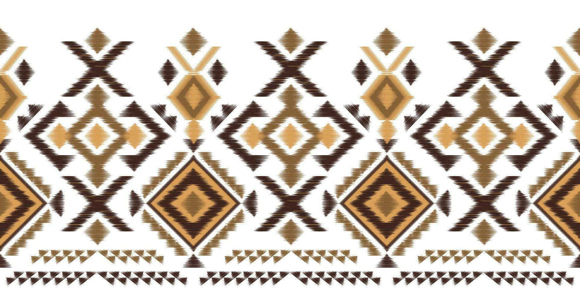 arte abstracto étnico ikat. patrón impecable en estilo tribal, bordado folclórico y mexicano. estampado de adornos de arte geométrico azteca.diseño para alfombras, papel pintado, ropa, envoltura, tela, cubierta, textil vector