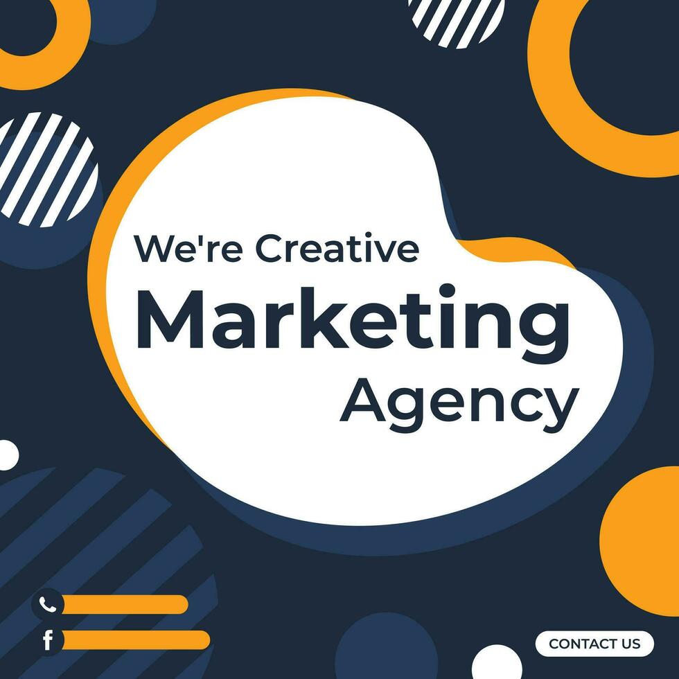 Digital Marketing Agency social media post banner template vector