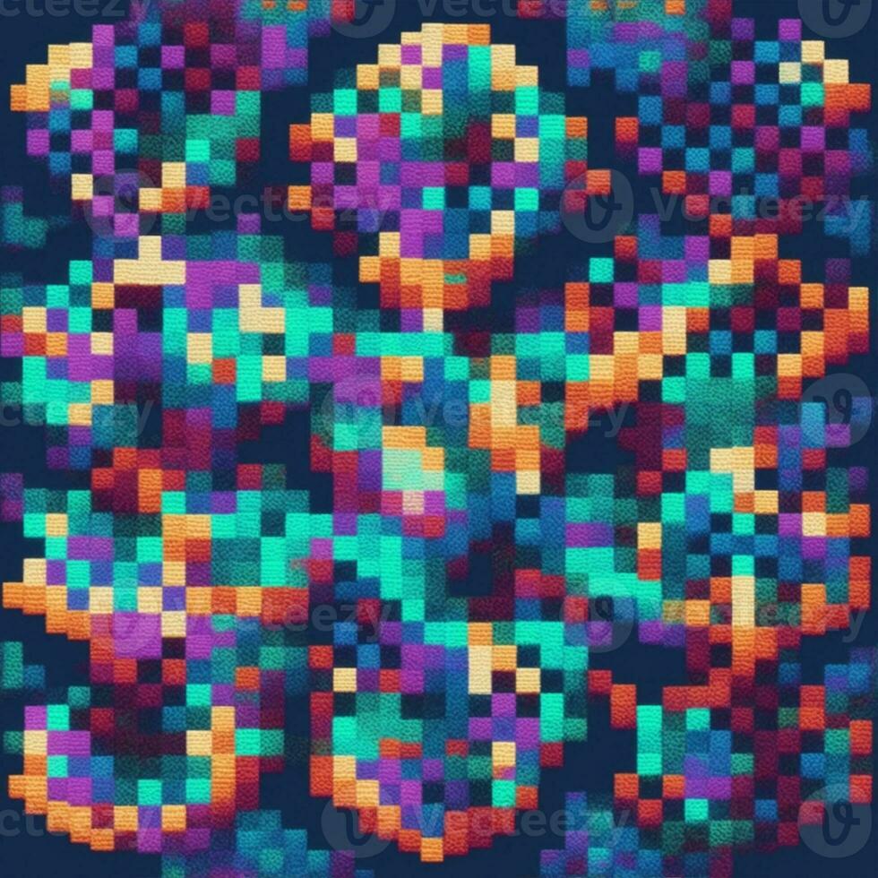 pixel art, random pattern illustration photo