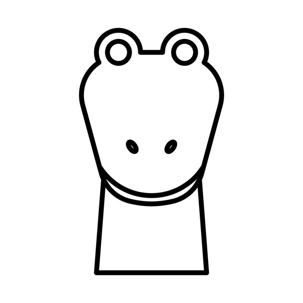 lizard icon, sign, symbol in line style vector
