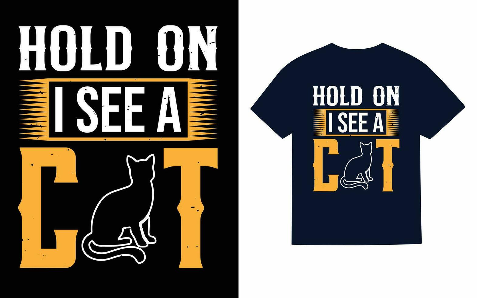 Cat T-Shirt Design vector