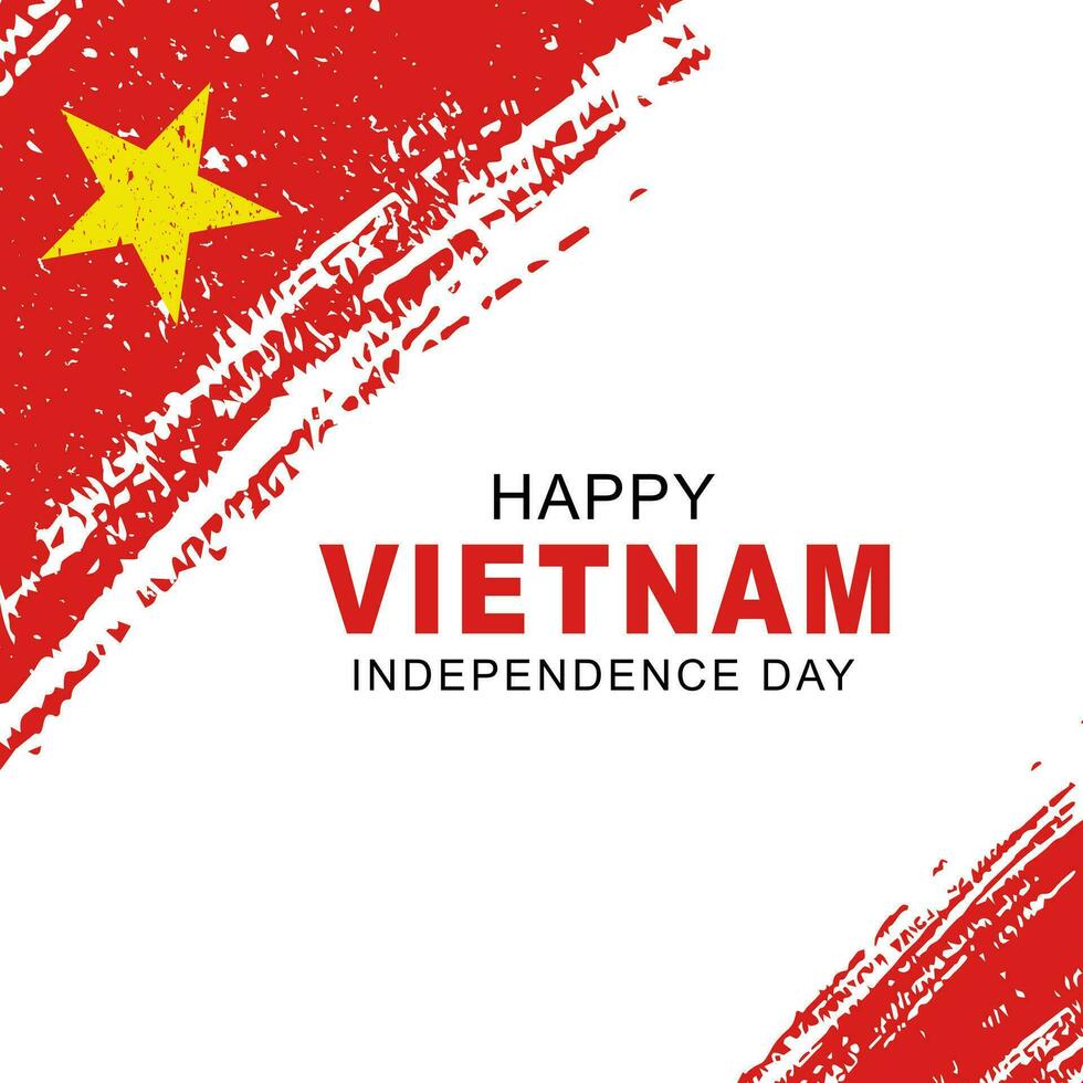 sencillo antecedentes de Vietnam independencia día saludo vector