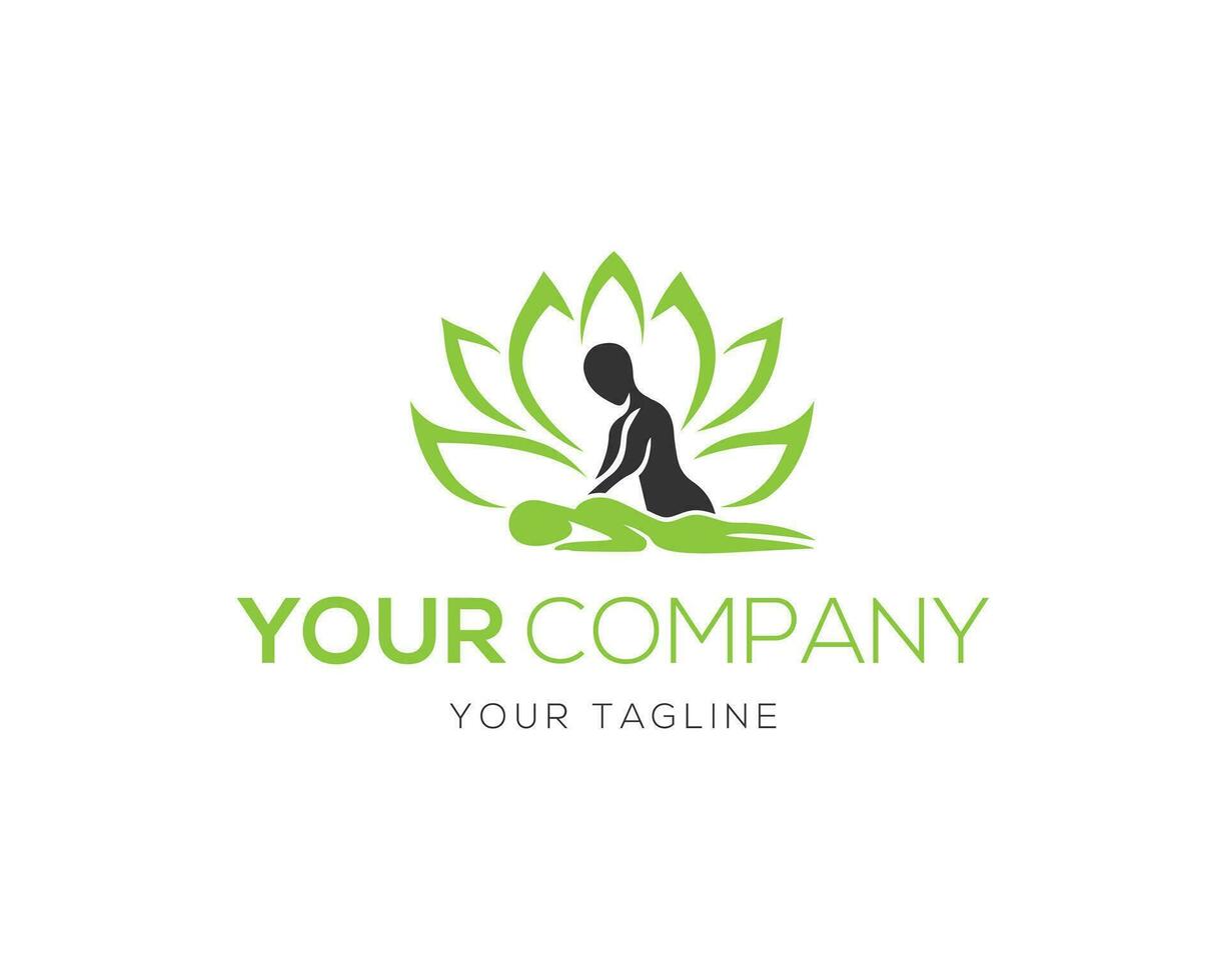 Massage Logo Design Vector Template.