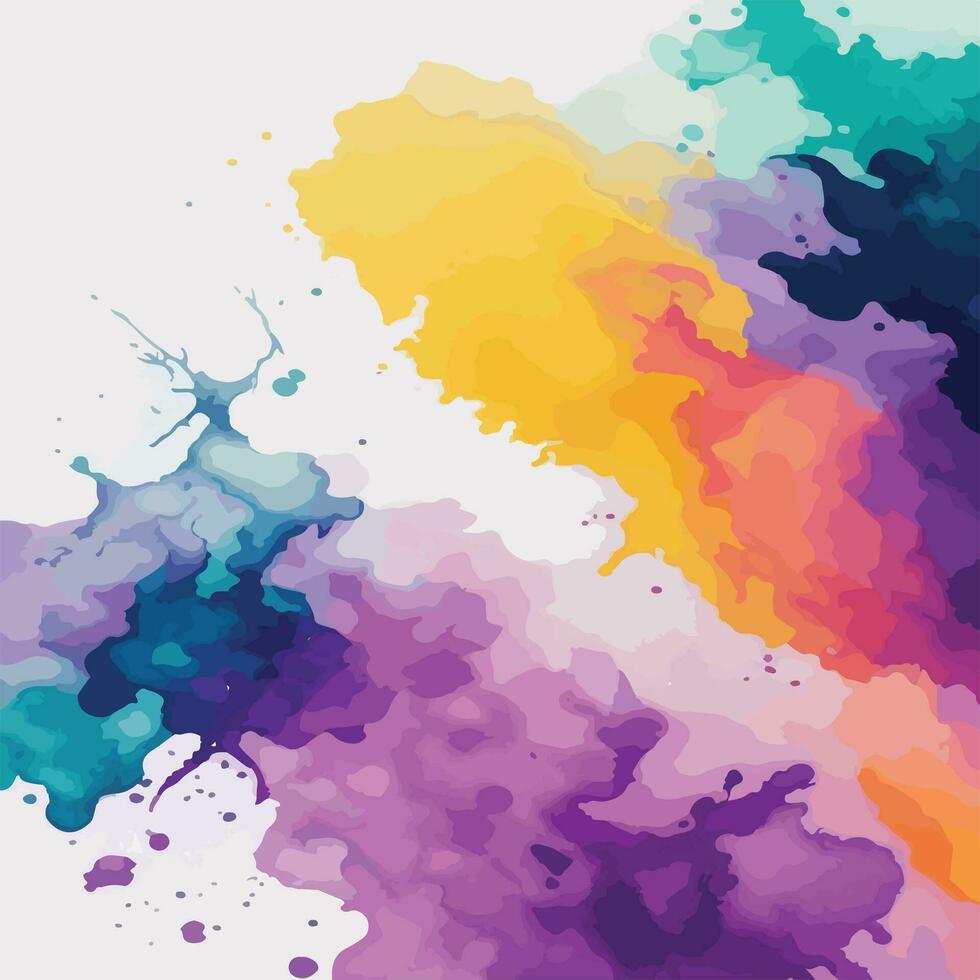 Abstract watercolor vintage illustration background vector