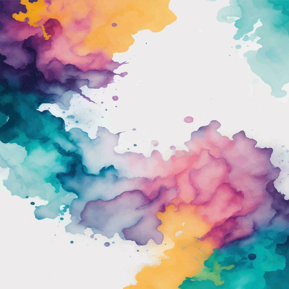 Abstract watercolor vintage illustration background vector