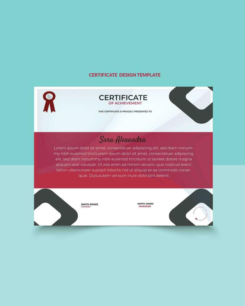 Modern and Corporate Certificate TemplateUse this Certificate Template in your business, company or institution in completion of any course, training ,degree or job. Also you can use this Multipurpose vector