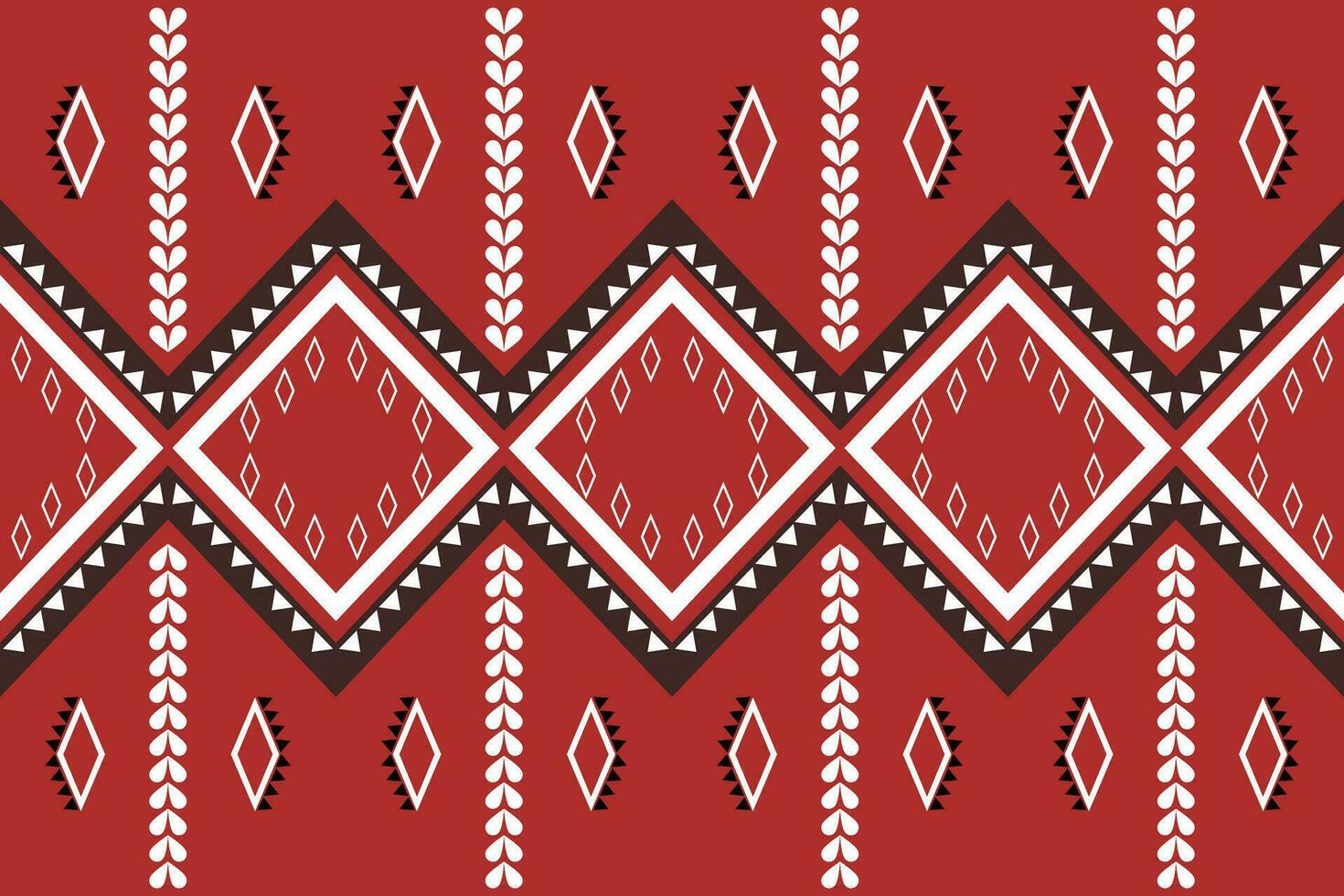 Traditional ethnic seamless fabric pattern vector