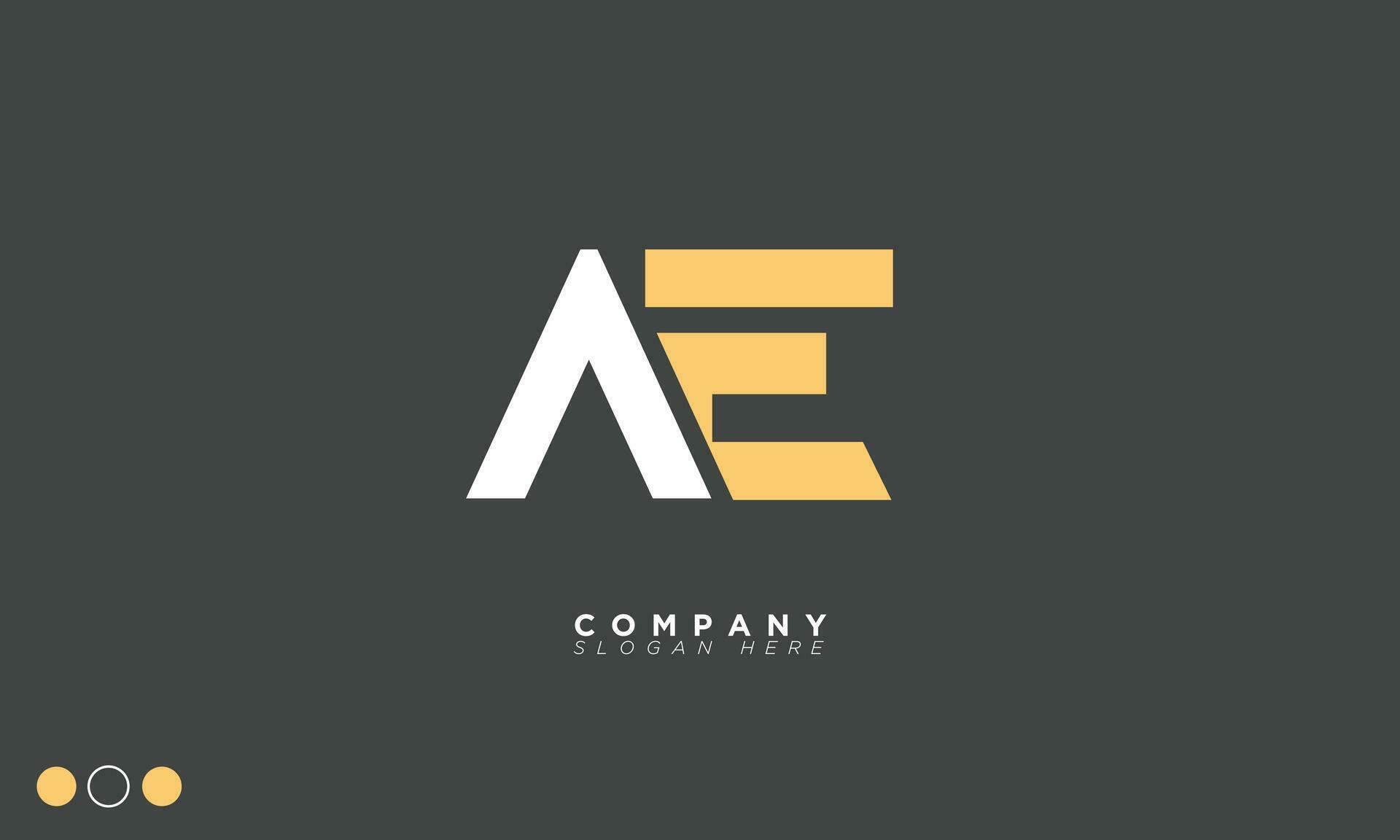 AE Alphabet letters Initials Monogram logo EA, A and E 27493408 Vector