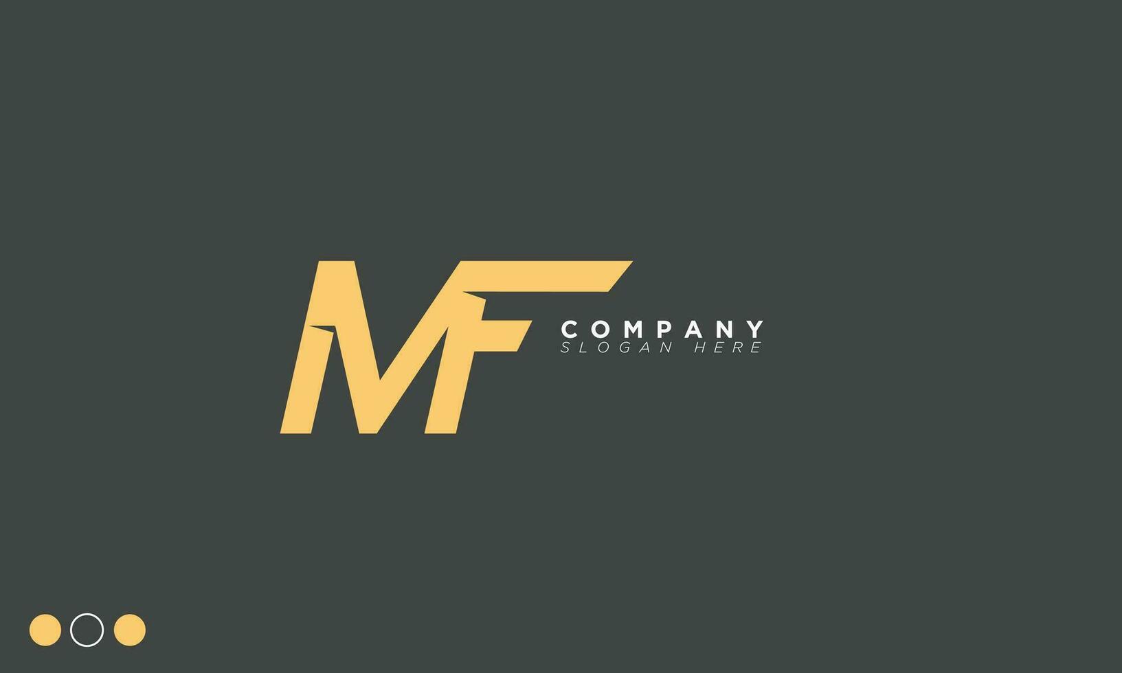 MF Alphabet letters Initials Monogram logo FM, M and F vector