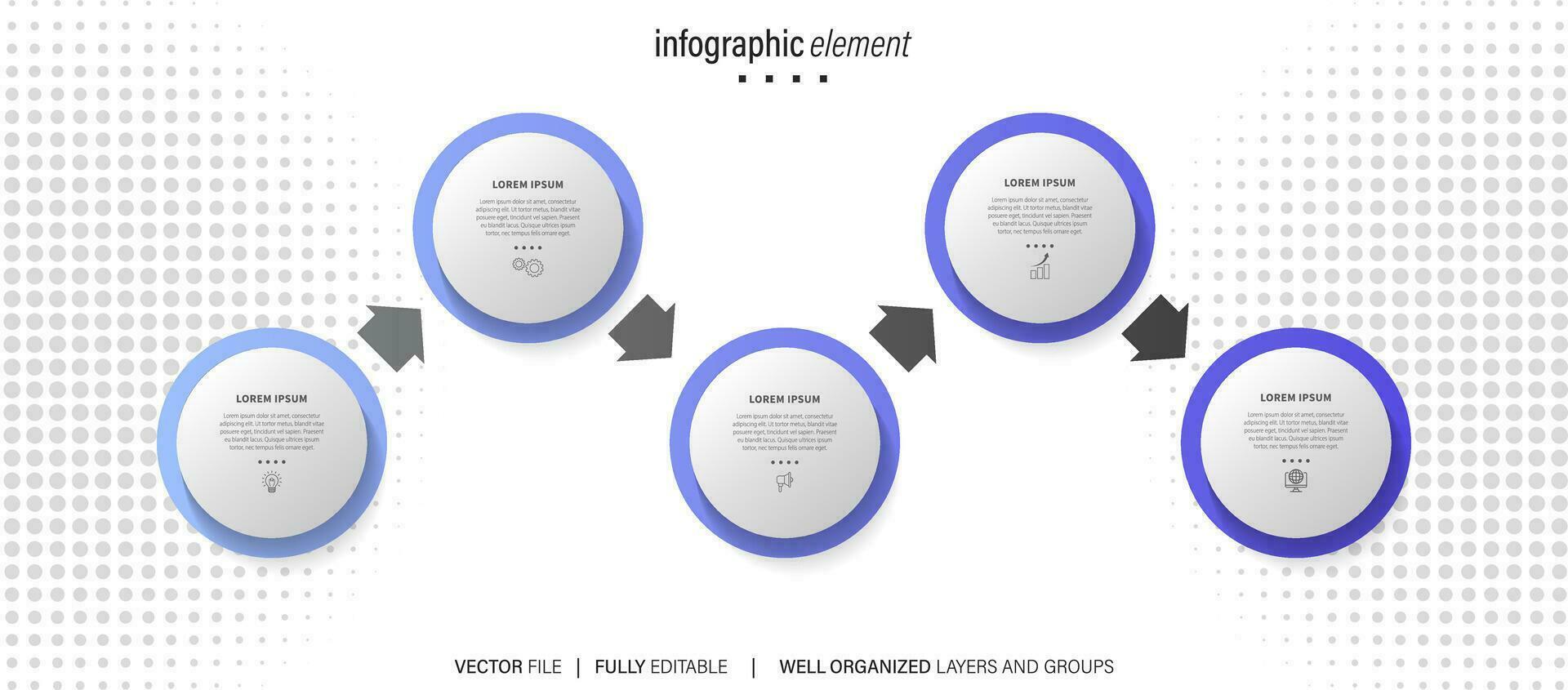 Modern vector flat illustration. Line infographic numbers template with four elements, icons. Timeline designed for business, presentations, web design, interface, diagrams with 4 steps