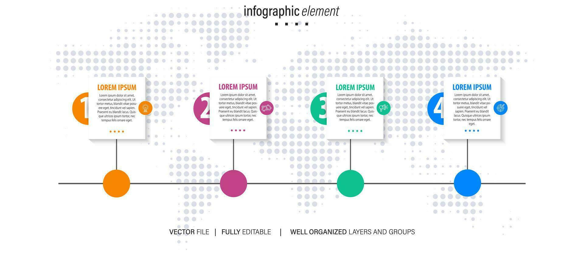 Infographic design template with place for your data. Vector illustration.