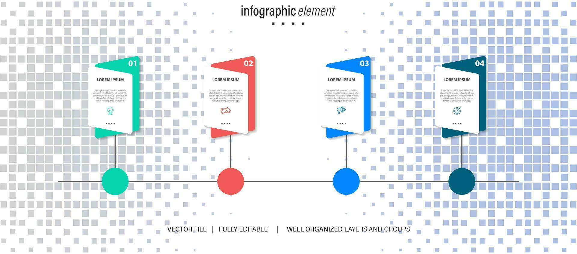 vector infographic elements with icons.