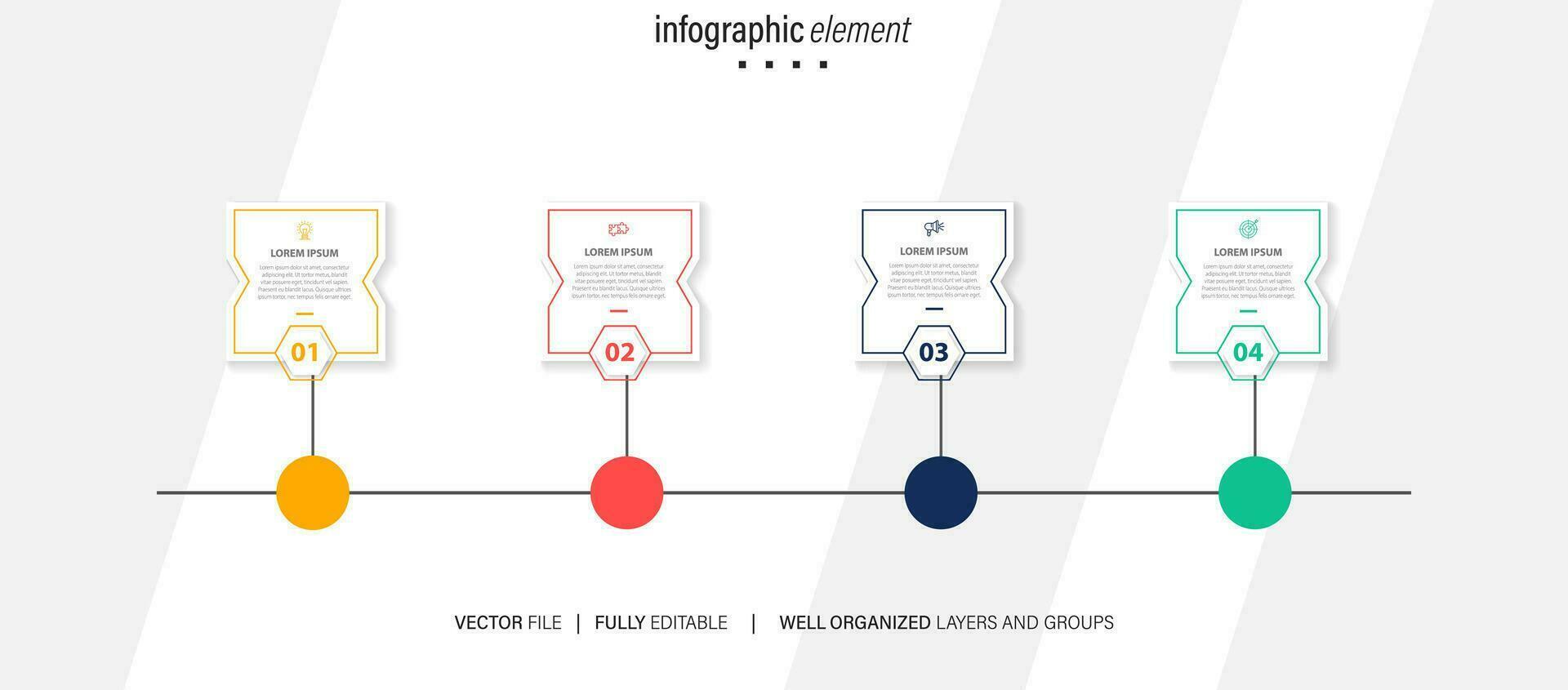 Set of infographic elements data visualization vector design template. Can be used for steps, options, business process, workflow, diagram, flowchart concept, timeline, marketing icons, info graphics.